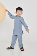 Sky Linen Boys Side Open Kurta Set