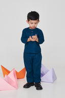 Indigo Linen Boys Pyjama Set