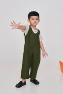 Safari Linen Boys Overalls