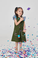 Kai Linen Girls Playsuit