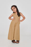 Husk Linen Girls Flared Jumpsuit