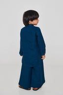 Indigo Linen Boys Saif Kurta Set