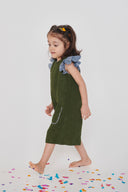 Sky Linen Girls Frill Top
