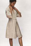 Undyed Linen Robe