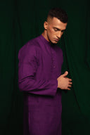 Violet Linen Men's Classic Kurta Set