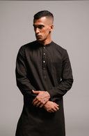Carbon Co-Linen Men's Classic Kurta Set