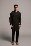 Kohl Linen Men's Side Open Kurta Set