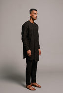 Kohl Linen Men's Side Open Kurta Set