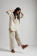 Undyed Linen Pyjama Pants On Sale