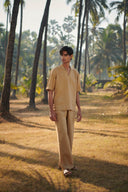 Husk Linen Men's Popover Shirt and Pyjama Set