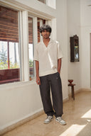 Graphite Linen Men's Jogger Pants