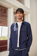 Neel Linen Men's Jacket and Baggy Pants Set