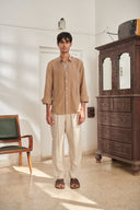 Mousse Linen Men's Oxford Shirt – Slim Fit