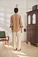 Mousse Linen Men's Oxford Shirt – Slim Fit