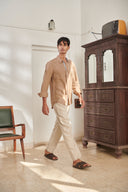 Mousse Linen Men's Oxford Shirt – Slim Fit