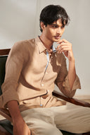 Mousse Linen Men's Oxford Shirt – Slim Fit