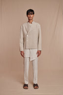 Undyed Linen Men’s Bandhgala Jacket
