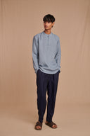 Sky Linen Men's Shirt Kurta