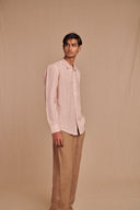Blush Linen Men's Oxford Shirt – Slim Fit