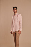 Blush Linen Men's Oxford Shirt – Slim Fit