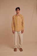 Husk Linen Men's Oxford Shirt – Slim Fit