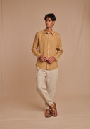 Undyed Linen Men's Jogger Pants