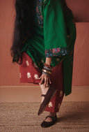 Paan Co-Linen Multi-Panelled Kurta Set