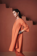 Marigold Co-Linen Pheran Kurta Set