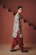 Beige Chintz Co-Linen Men's Classic Kurta