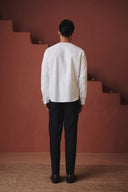 Vanilla Co-Linen Men's Angrakha Shirt