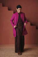 Orchid Co-Linen Men's Long Jacket