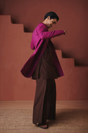 Orchid Co-Linen Men's Long Jacket