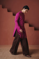 Orchid Co-Linen Men's Long Jacket