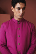 Orchid Co-Linen Men's Long Jacket