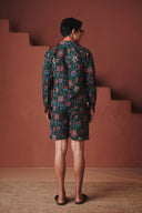 Paan Chintz Co-Linen Men's Trucker Jacket