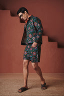 Paan Chintz Co-Linen Men's Trucker Jacket