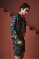 Paan Chintz Co-Linen Men's Trucker Jacket