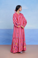 Amalfi Linen Puff Sleeves Dress