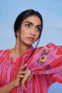 Amalfi Linen Puff Sleeves Dress