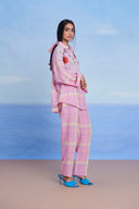 Cassata Linen Oversized Flared Shirt