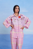 Cassata Linen Oversized Flared Shirt Set