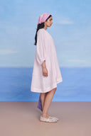 Fleur Linen Lace Panelled Dress