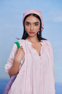 Fleur Linen Lace Panelled Dress