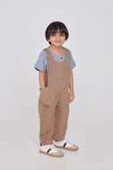 Mousse Linen Boys Overalls