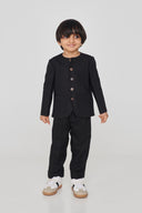 Kohl Linen Boys Round Neck Jacket