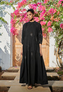 Carbon Co-Linen Three Tiered Dress On Sale