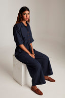 Navy Co-Linen Boilersuit