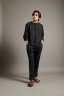 Kohl Linen Men's Short Kurta On Sale