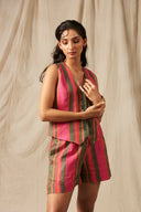 Surekha Linen Waistcoat Set