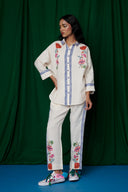 Foliage Linen Pleated Pants